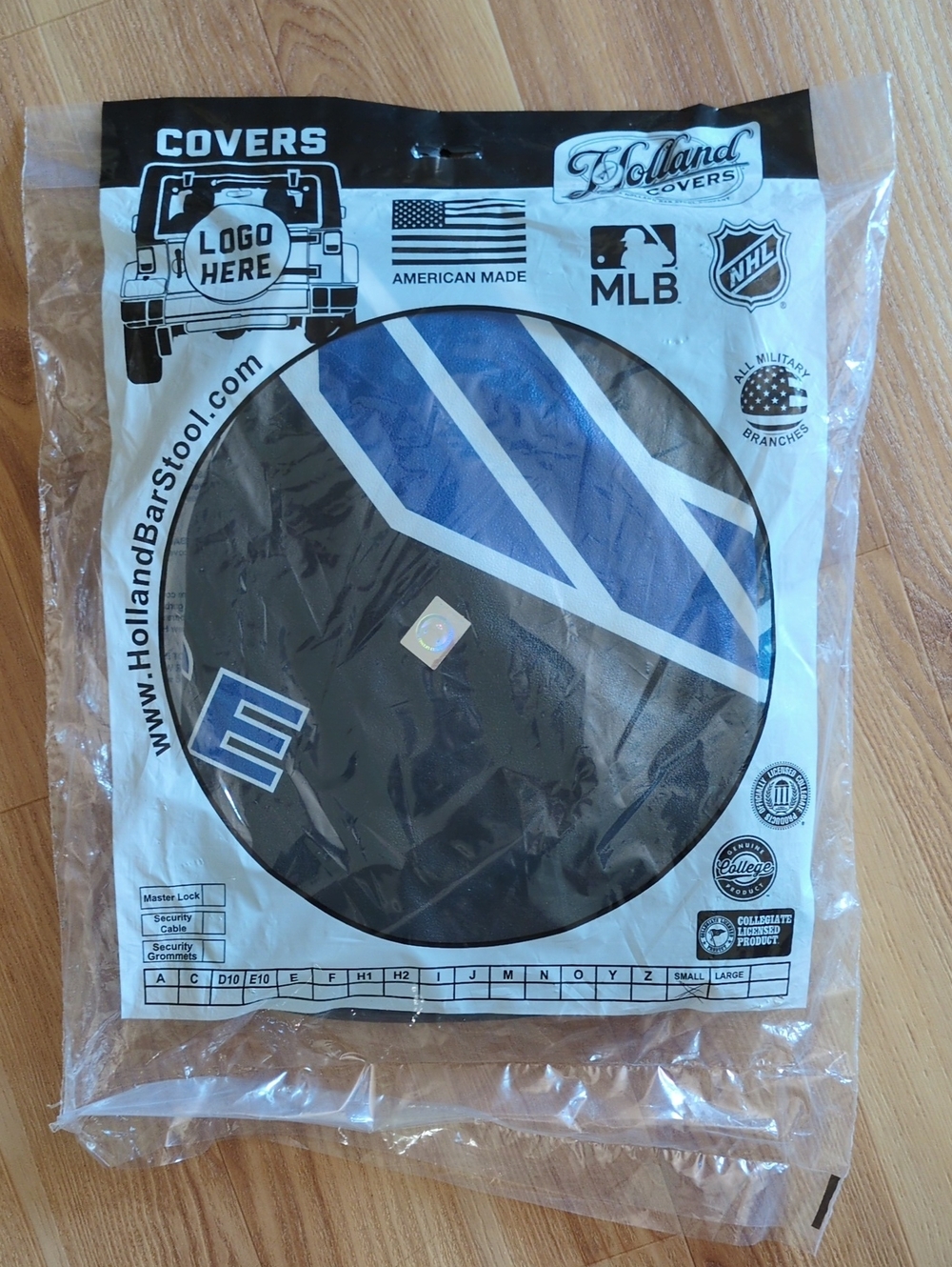 Black and Blue Jeep Tire Cover - US Air Force Logo